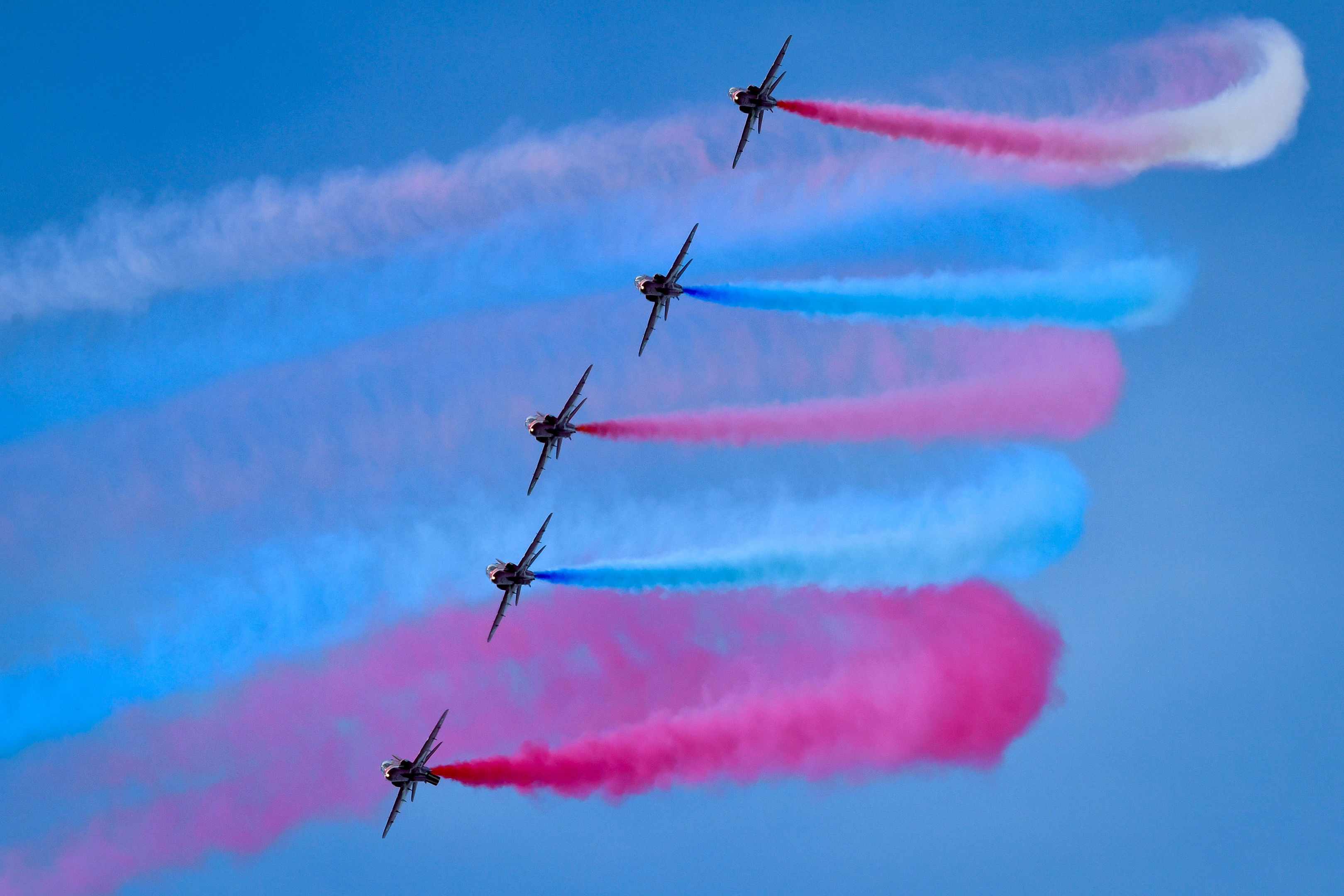 In pictures: Stunning shots of Red Arrow displays at Weston Air ...