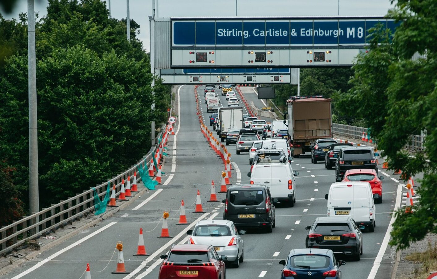 No finishing date for roadworks on M8 motorway in Glasgow