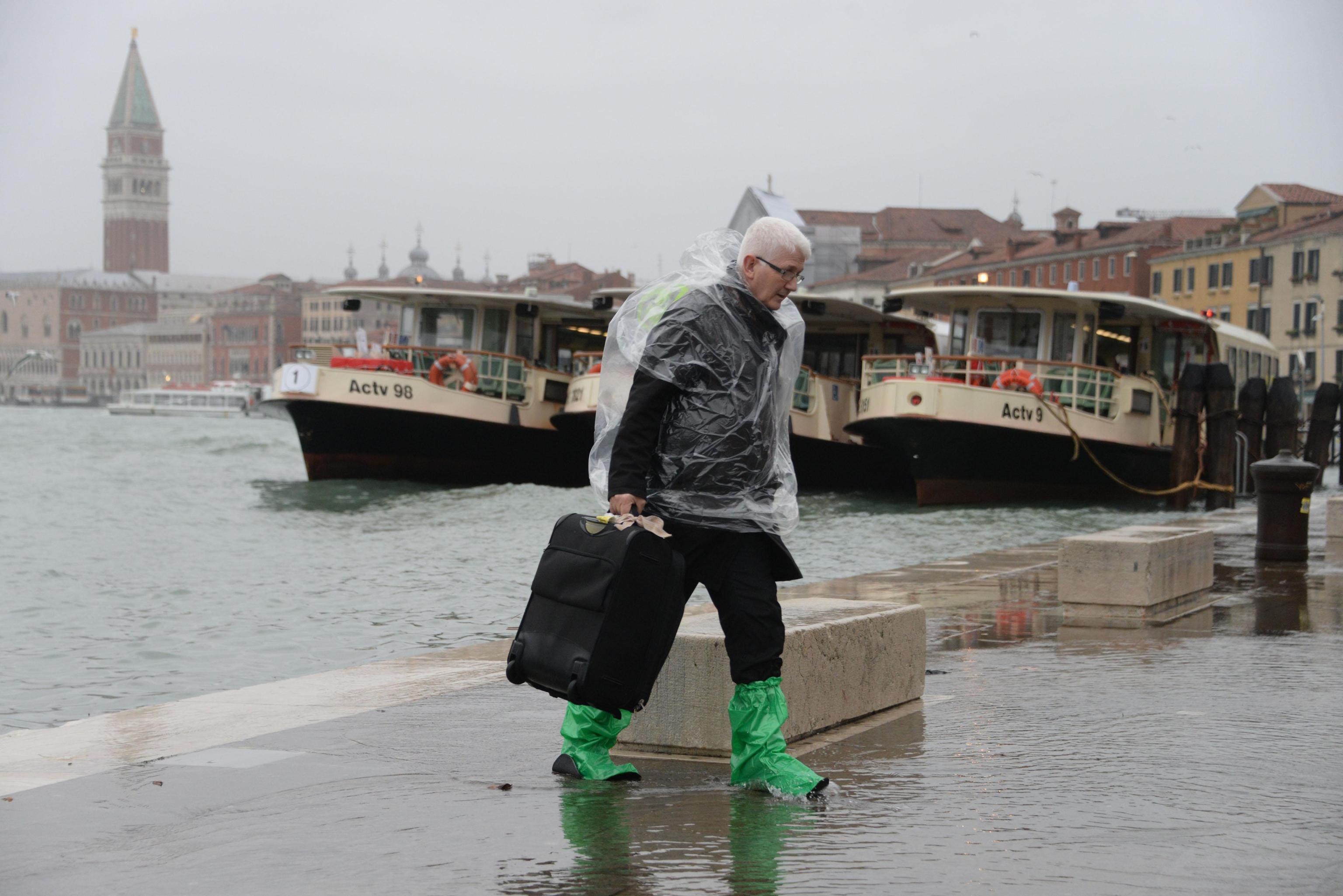 In pictures Canal city Venice hit by flooding as strong winds and