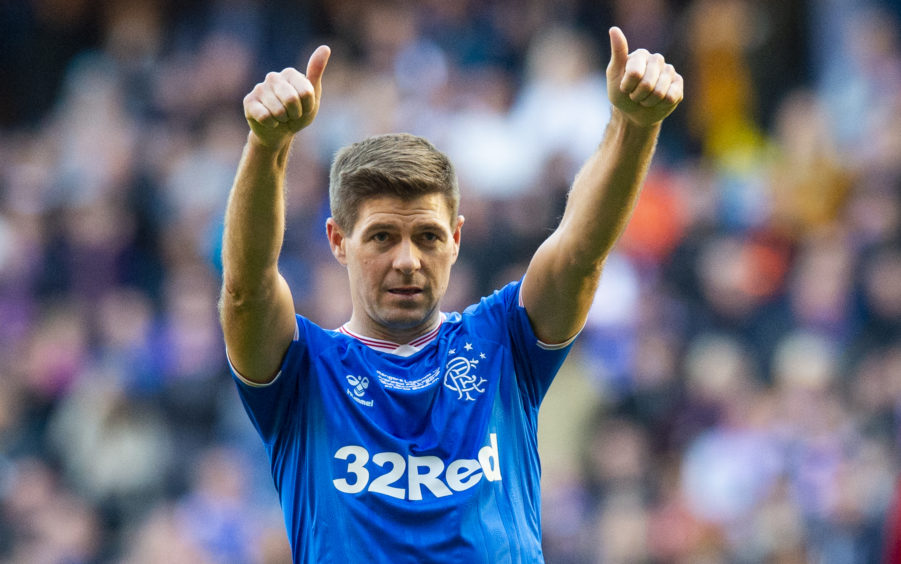 In Pictures Steven Gerrard Plays For Both Rangers And Liverpool In Ibrox Legends Game Sunday Post 7653